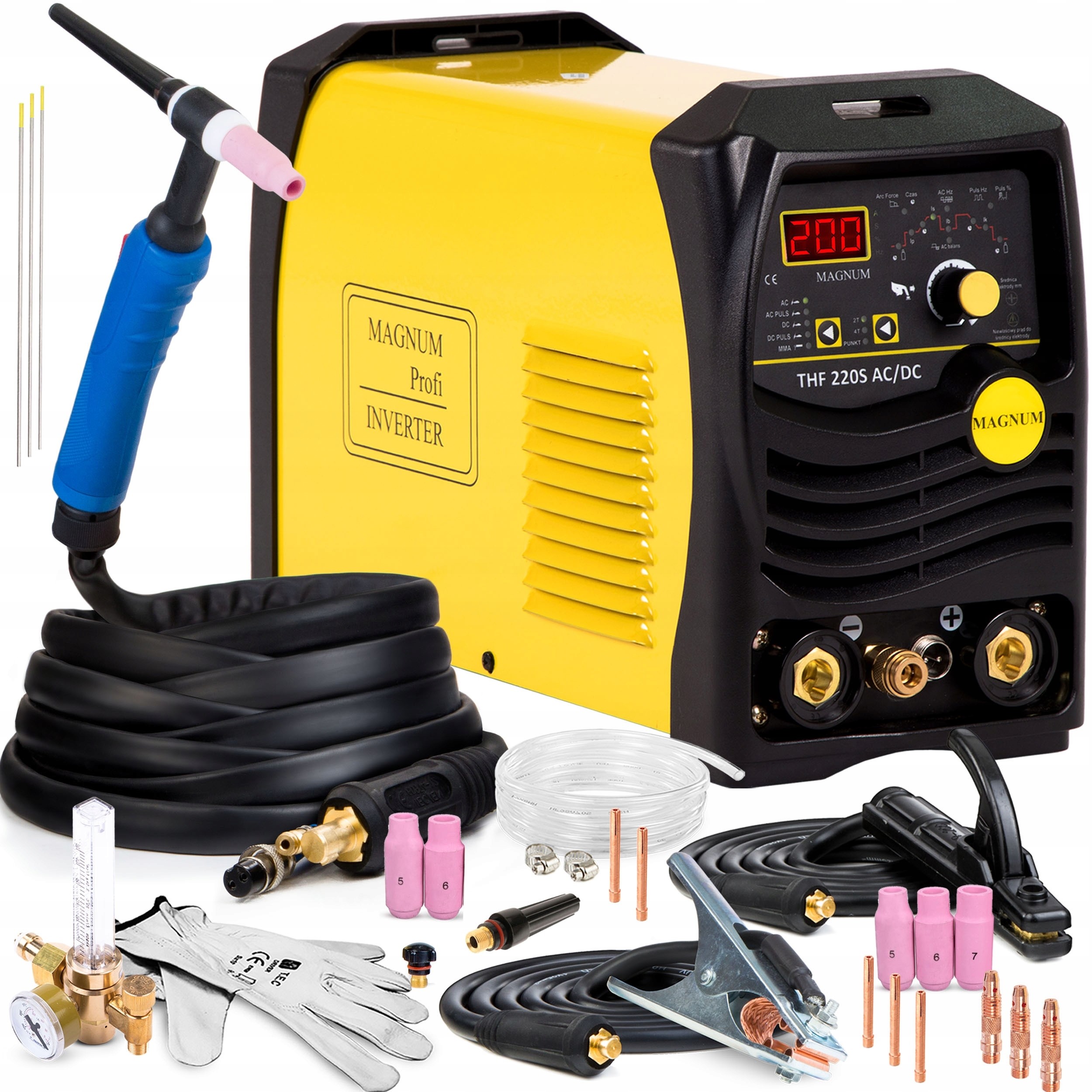 Spawarka Inwertorowa Inwerter Magnum Thf 220S Ac/dc Mma Tig Puls 200A 230V
