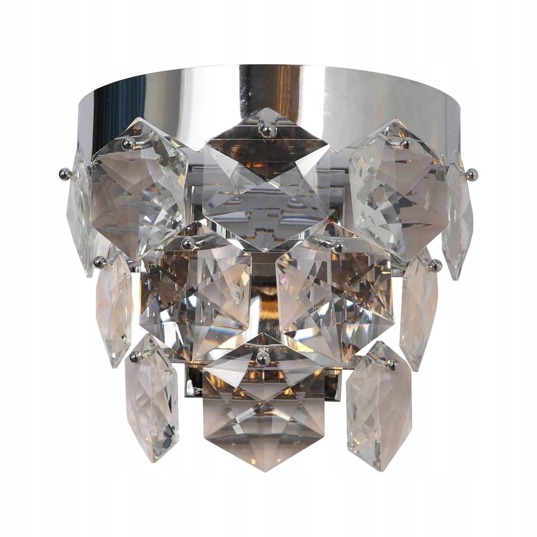 Nástěnné svítidlo Grace Chrome 2x40W E14 27x30x19 Cm Moderní Milagro