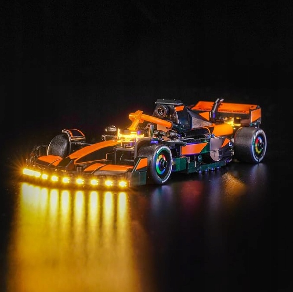 Zestaw oświetlenia Led kompatybilny z samochodem wyścigowym Lego McLaren F1