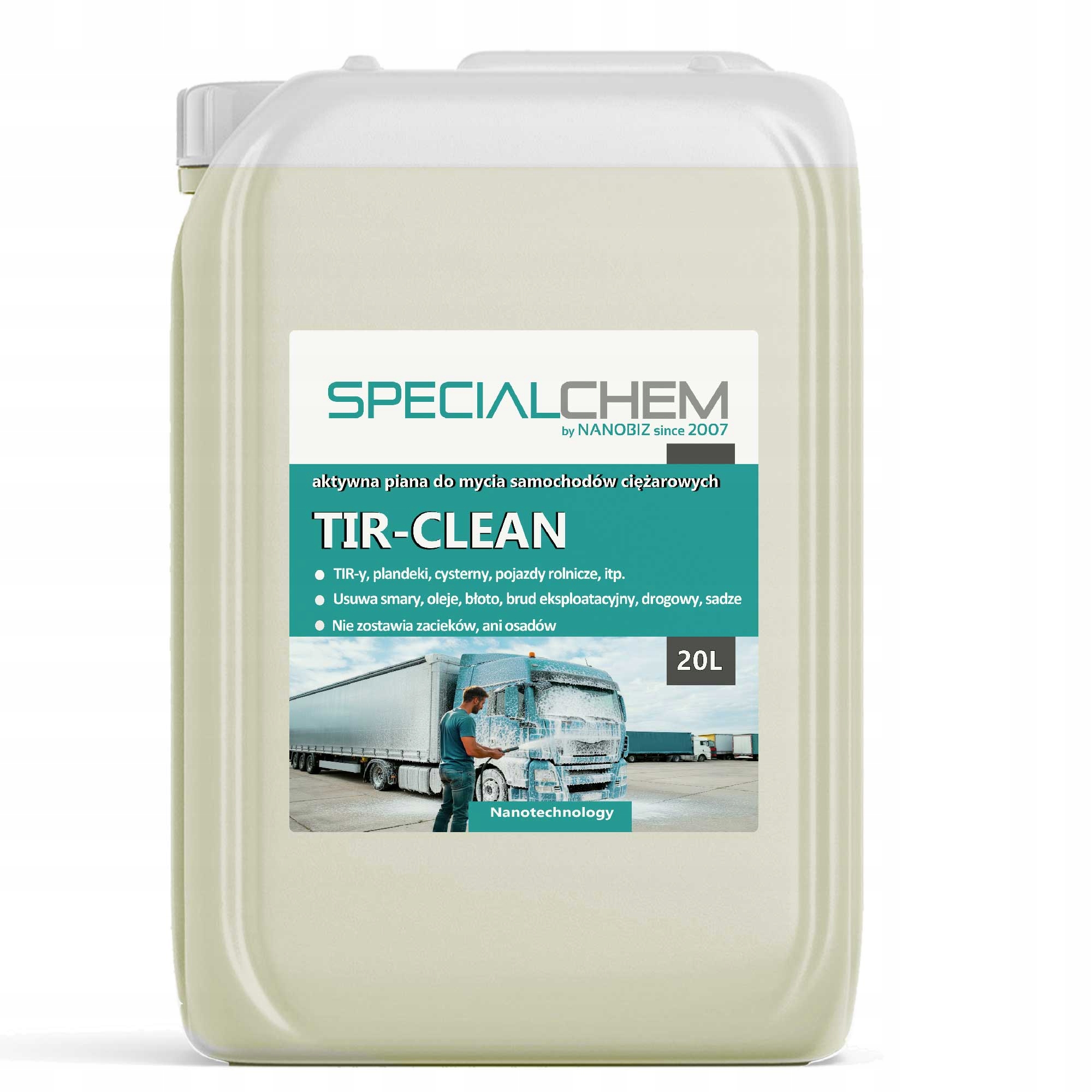 Specialchem Tir Clean – aktívna pena na umývanie nákladných automobilov, TIRov 20L