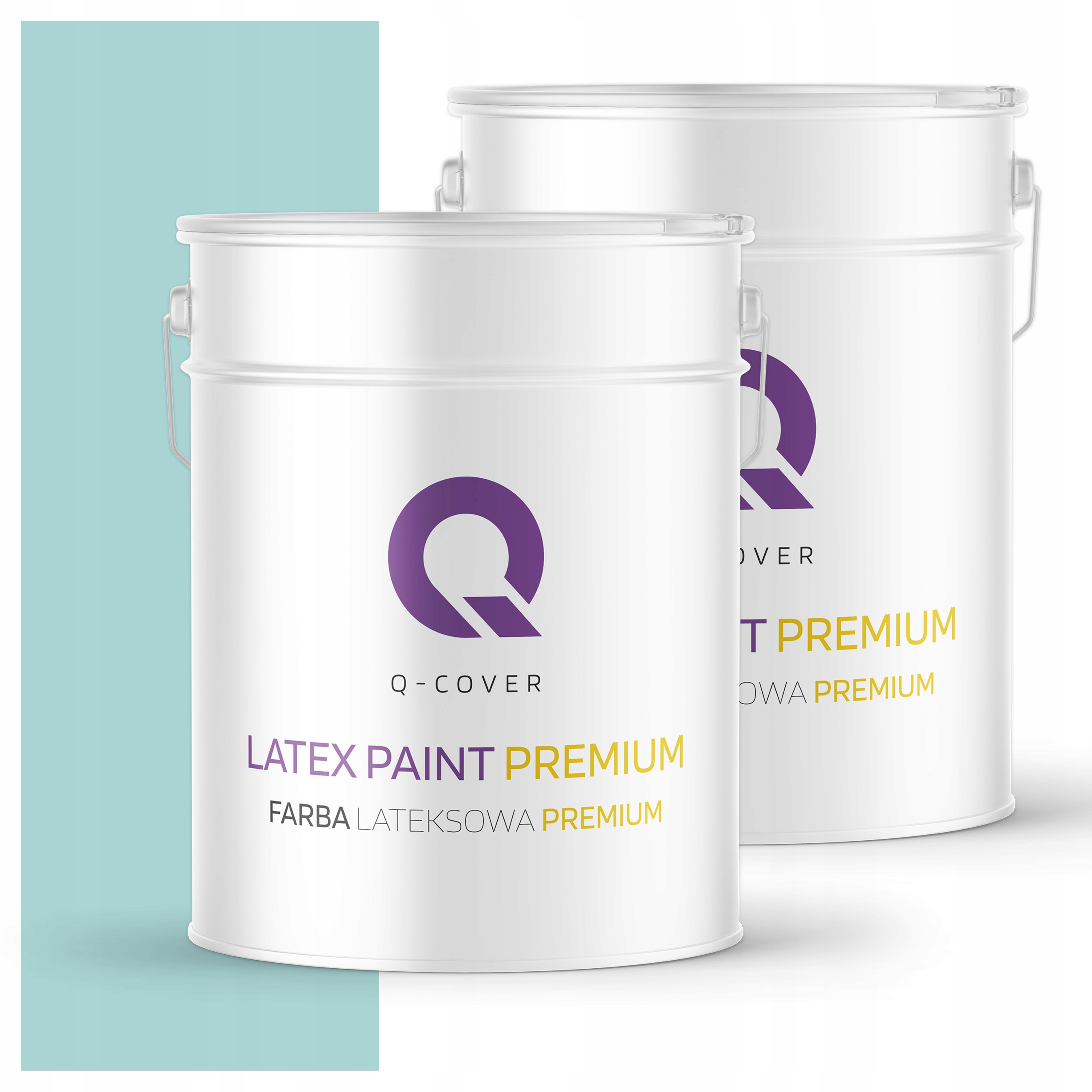 Farba odolná voči škvrnám Umývateľná na steny stropov 10L Hlboká matná Tyrkysová svetlá