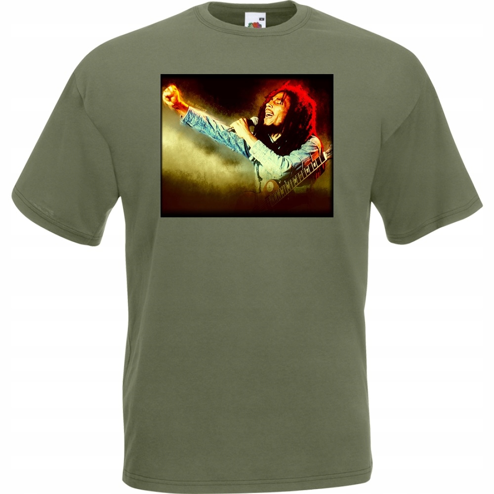 

Koszulka z nadrukiem reggae Bob Marley rasta S