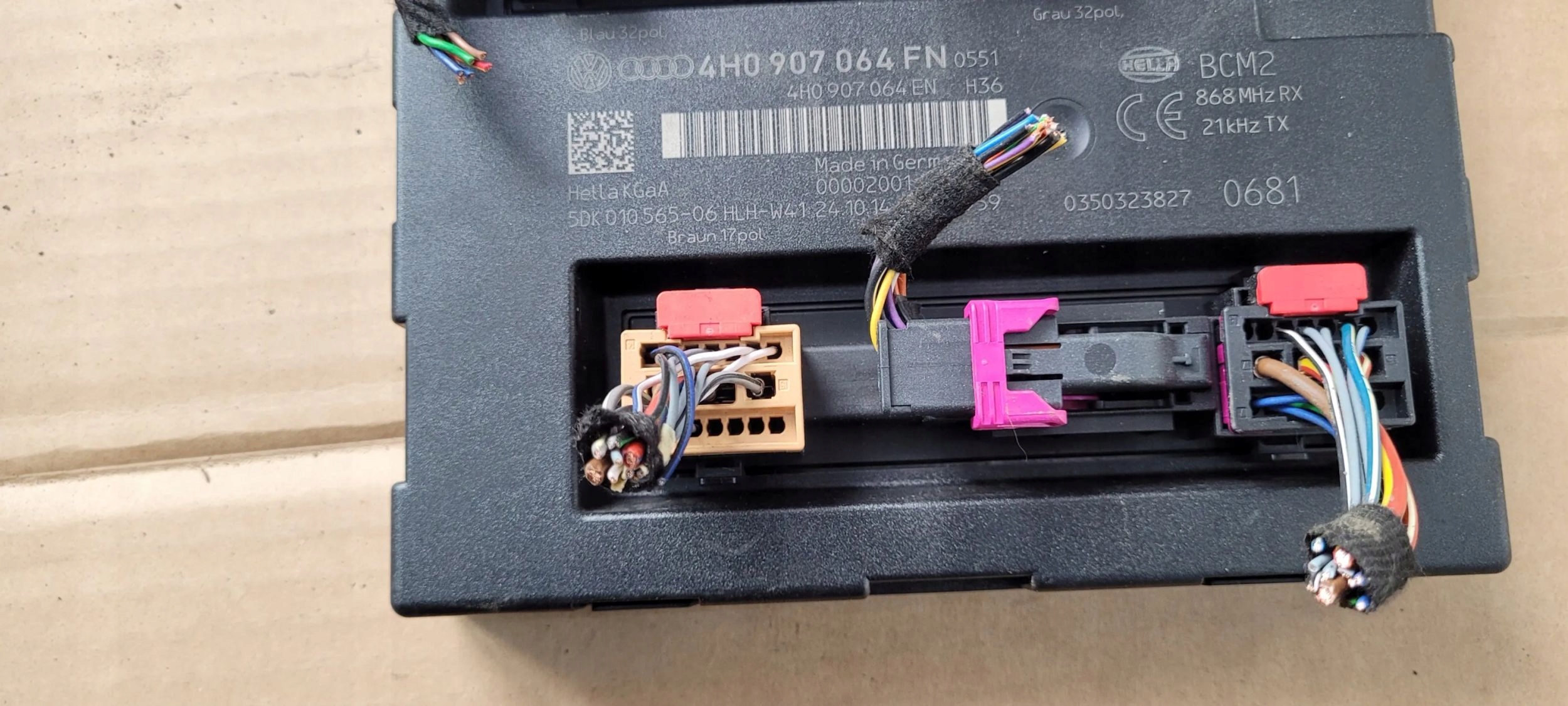 A6 C7 4G module unité de commande électronique uce KOMFORTU 4H0907064FN A7 4G