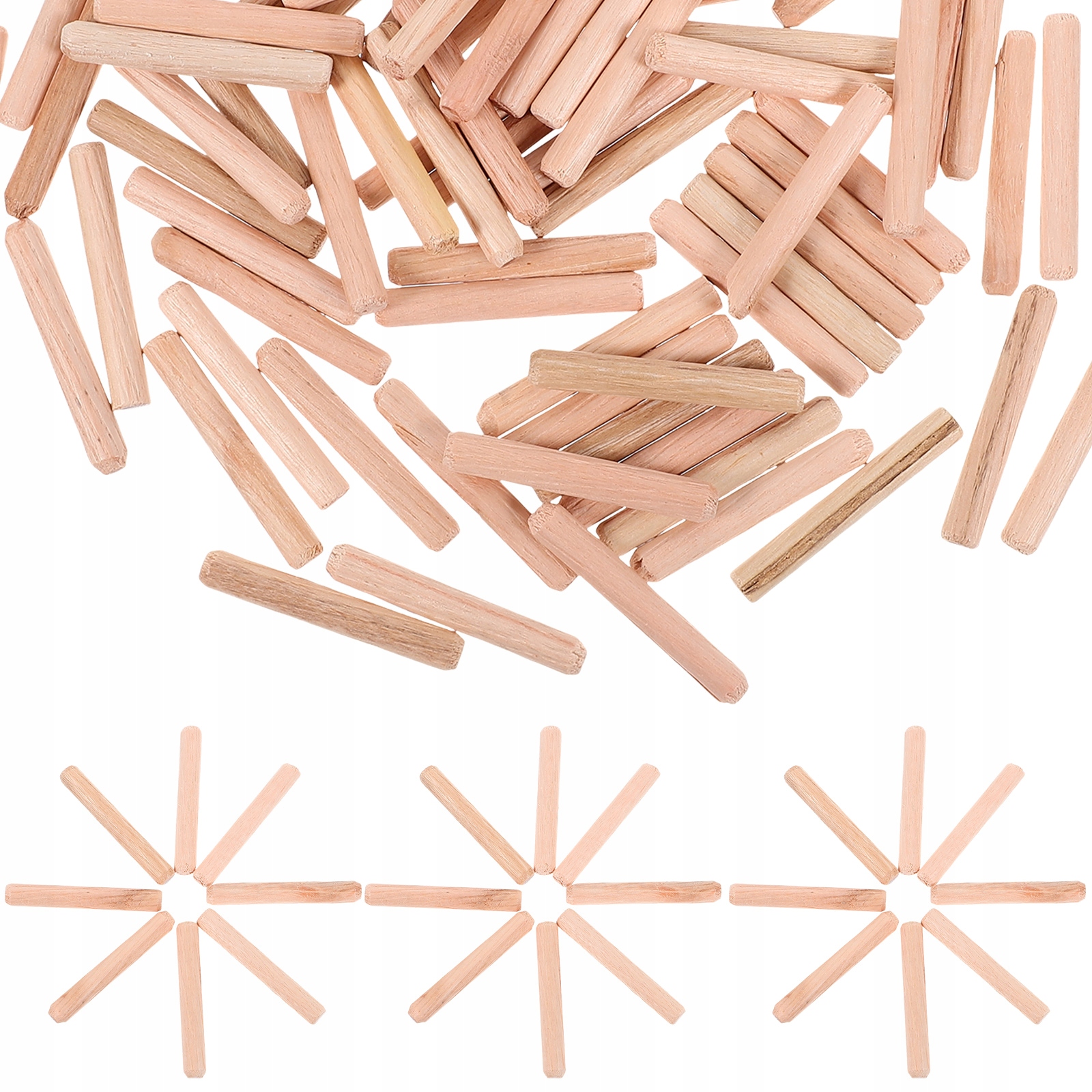 1 TORBA DREWNIANE KOŁKI DREWNIANE KABLOWANE