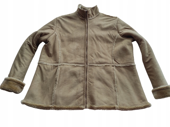 782*CLASSICS___BEŻOWY KOŻUCH KOŻUSZEK 48-50