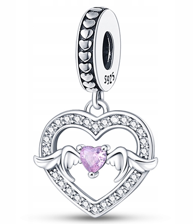 Stříbrný přívěsek Ag 925 Srdce s křídly IM0590624CH