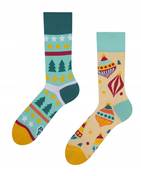 WESOŁE SKARPETKI SKARPETY 43-46 ŚWIĘTA BOMBKI OEKO