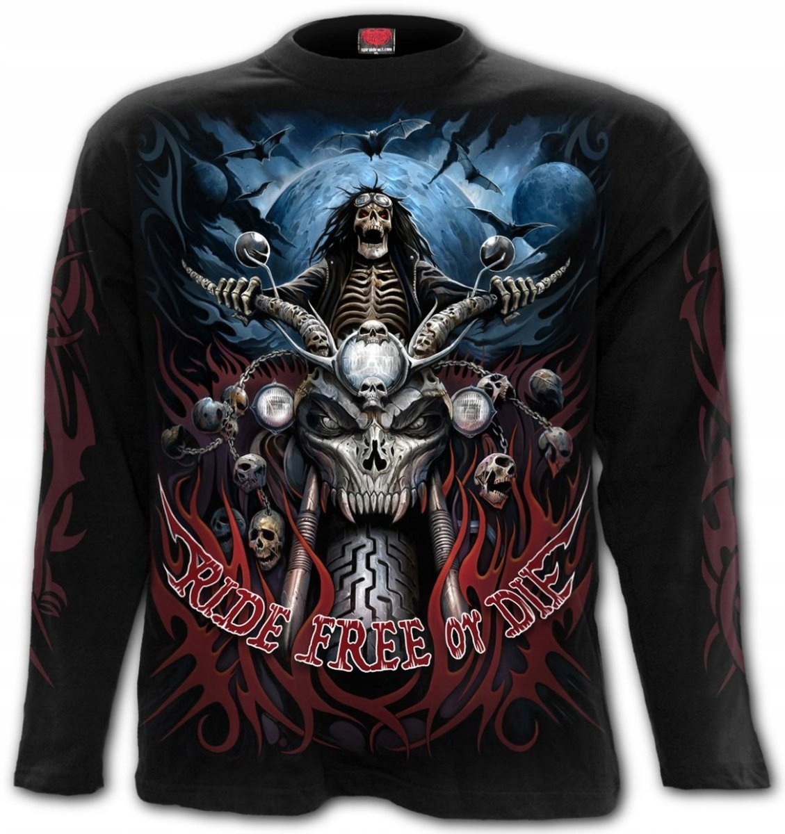 Ride Free Tričko s dlouhým rukávem Spiral M