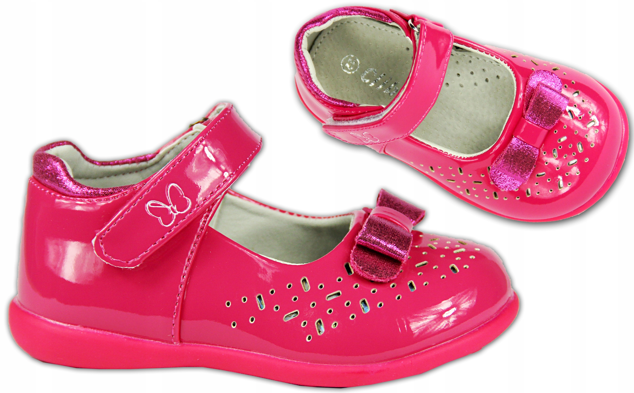 

Balerinki Lakierki r.20/12cm Wizytowe Wesele 564