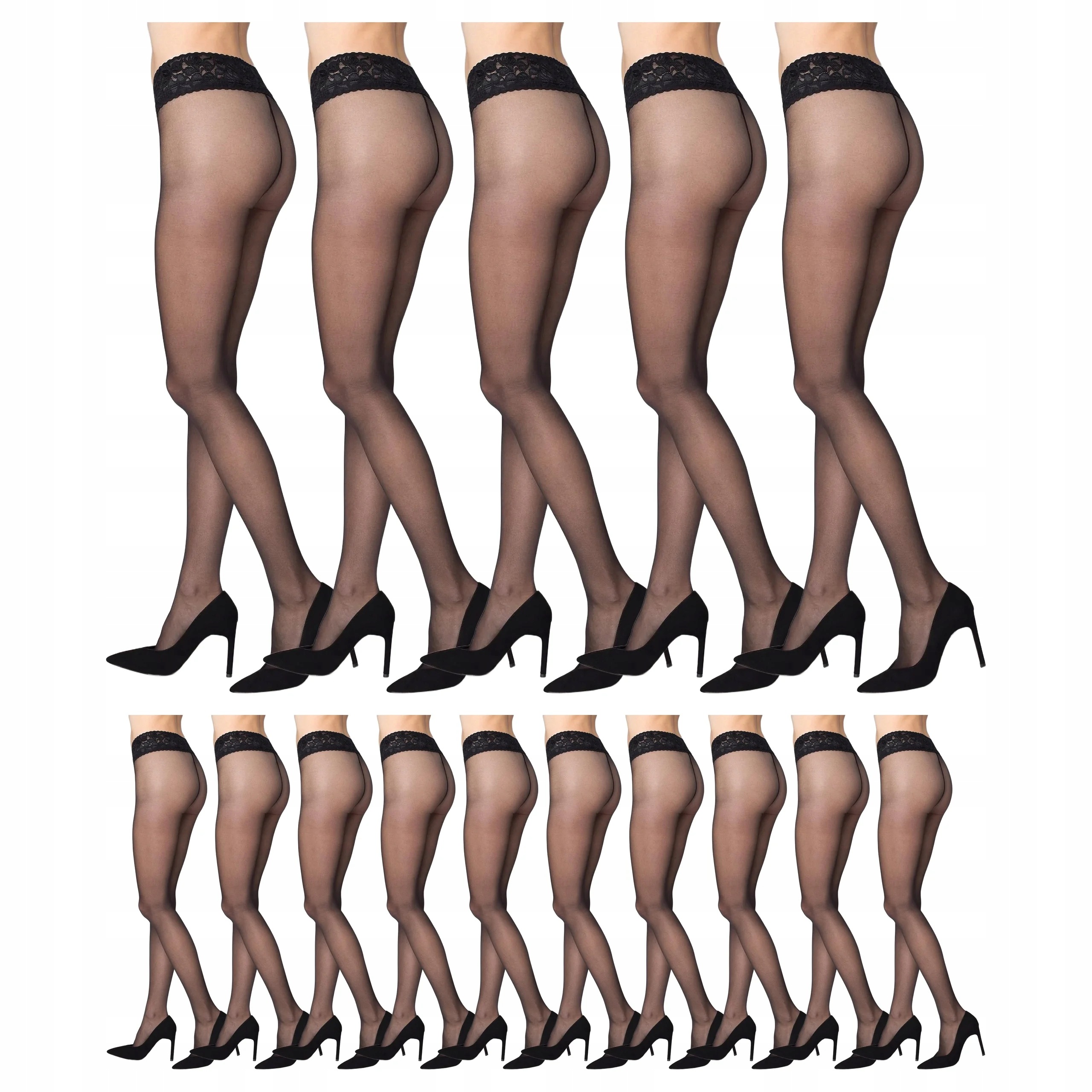 15 x Punčocháče Erotic Vita Bassa 30 den Marilyn Nero 2-S