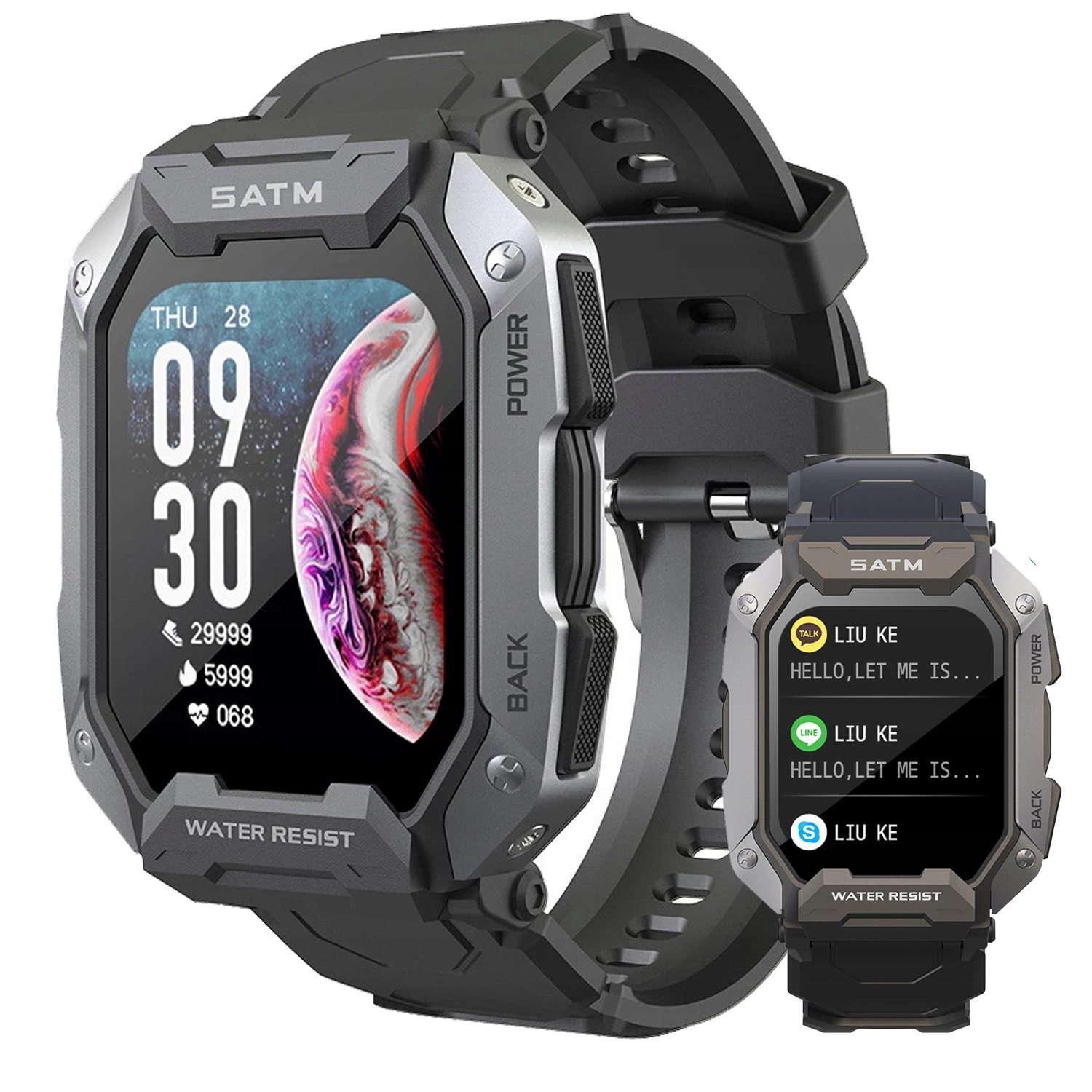 

Smartwatch Męski Damski Wielofunkcyjny Wodoodporny
