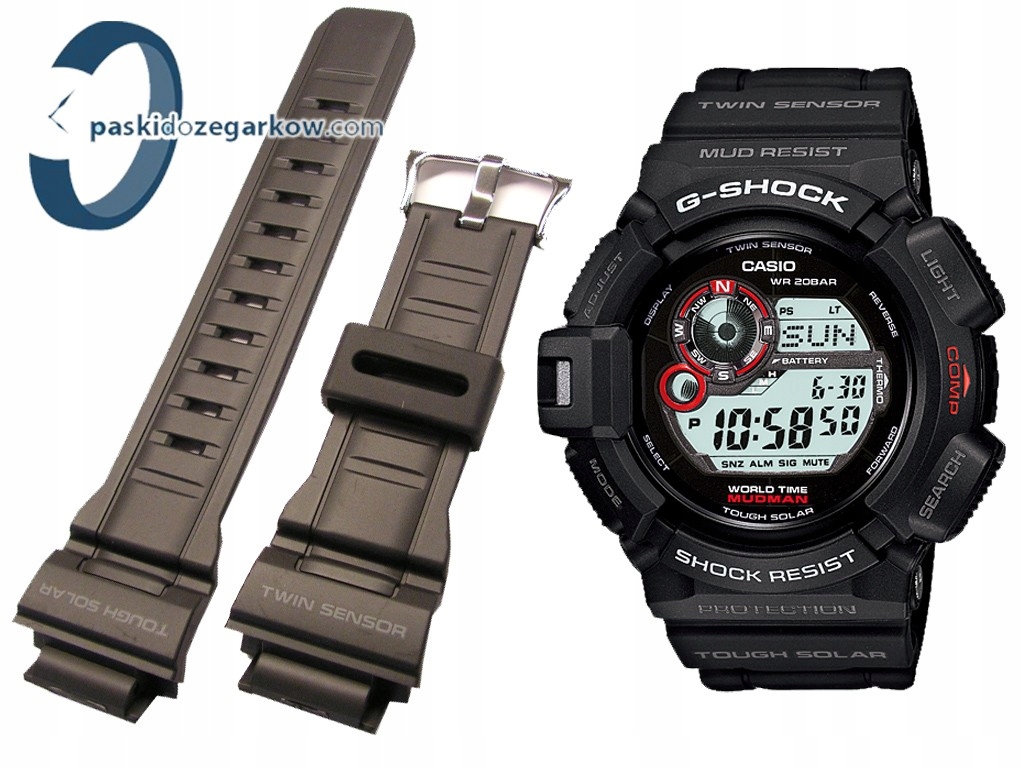 Pásek k hodinkám Casio G-Shock G-9300 GW-9300 černý originální