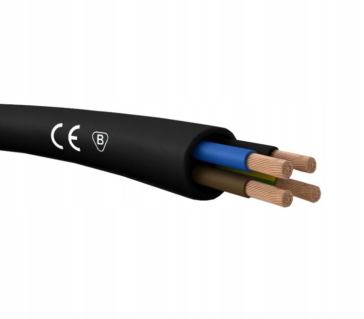 

Przewód kabel giętki H05RR-F Ow 4x2,5 1m