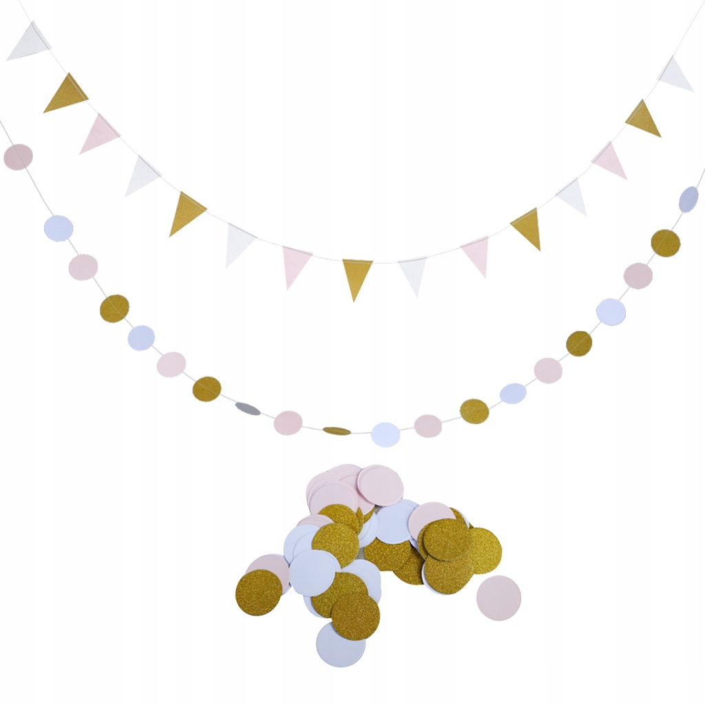 Trójkąt Okrągły Baner 100 Okrągły Home Party Marka bez marki