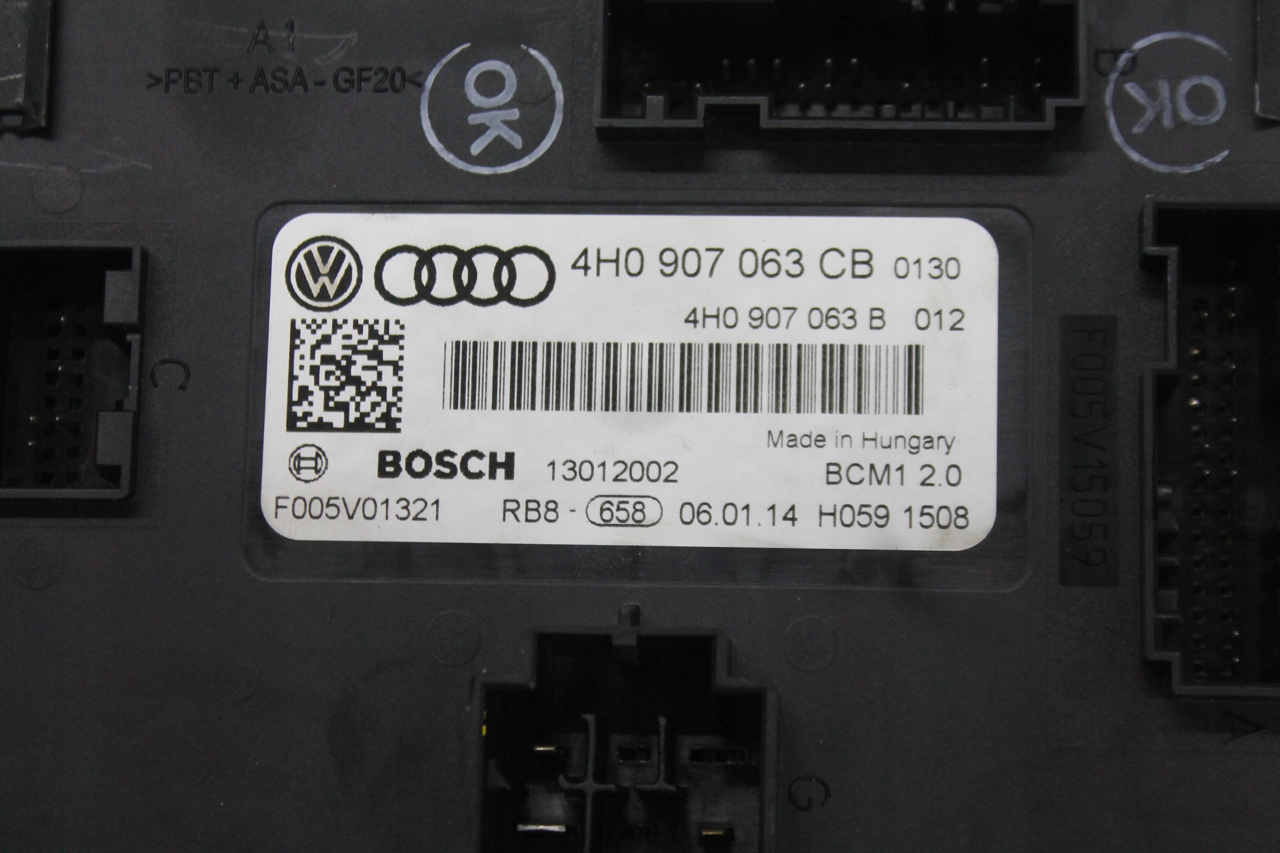 comfort control unit 4H0907063CB AUDI A6 C7 11-14