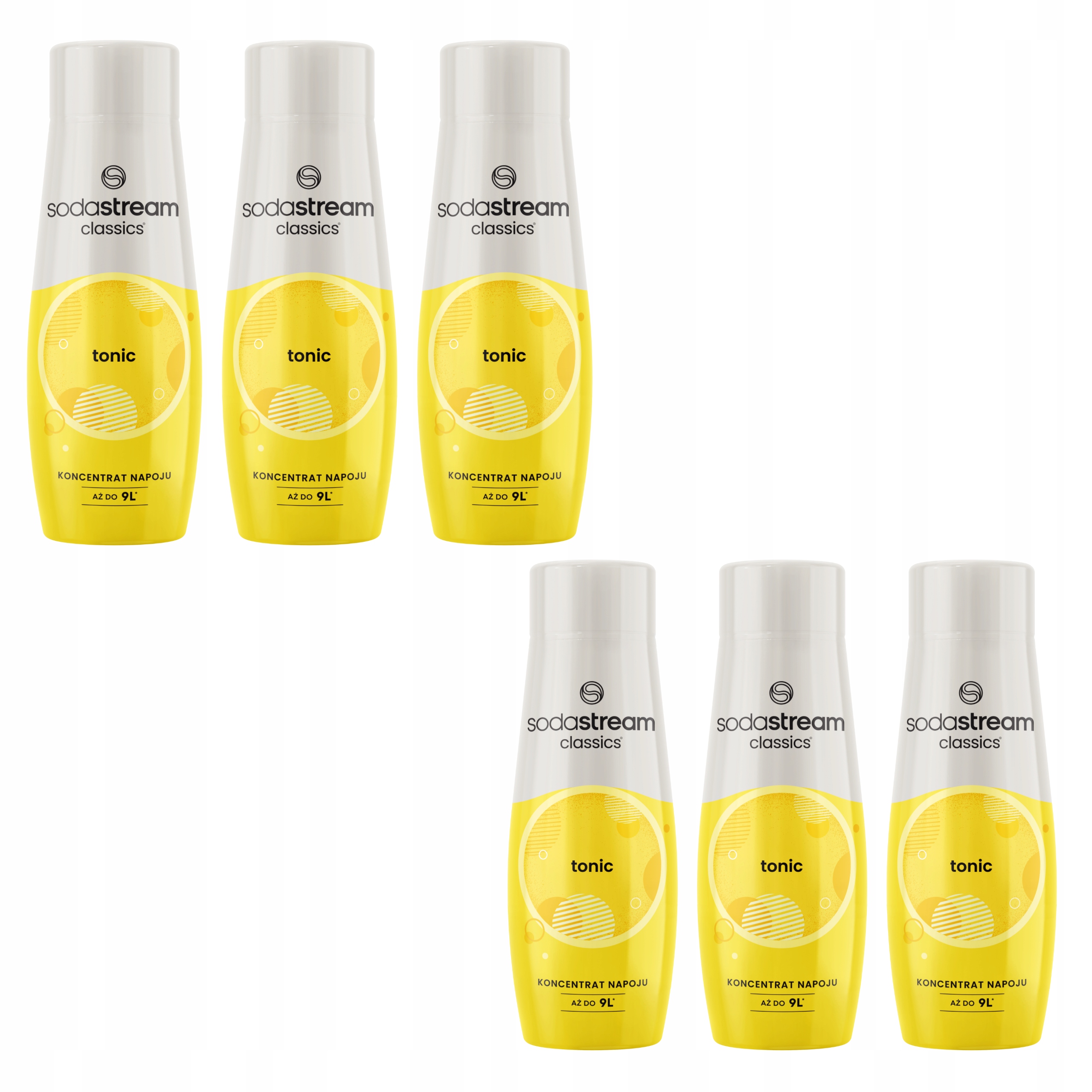 6x SodaStream Tonic Tonik Koncentrat Smakowy do Wody z Saturatora 440 ML