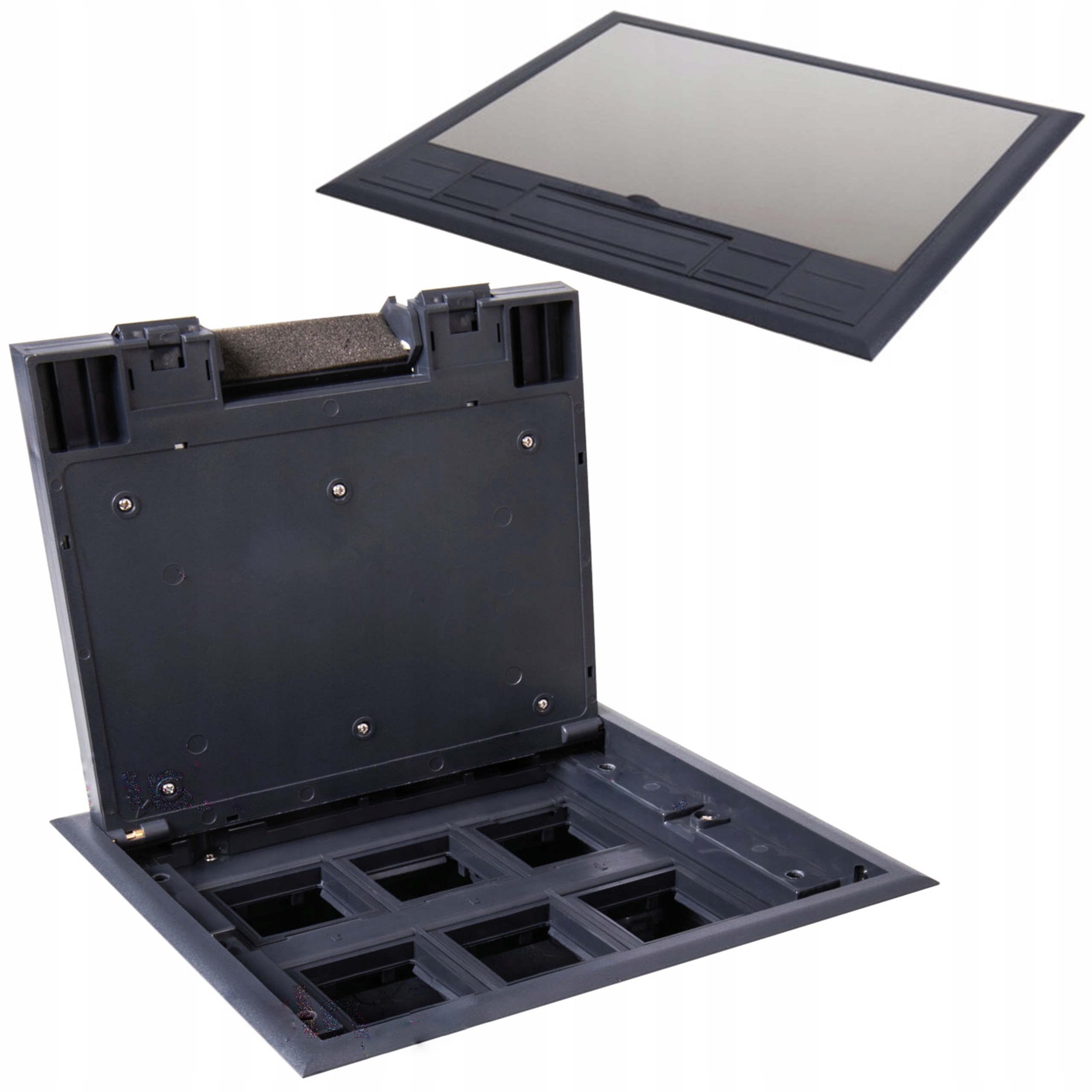 Podlahová krabice Floorbox Mediabox 6 modulů 6M