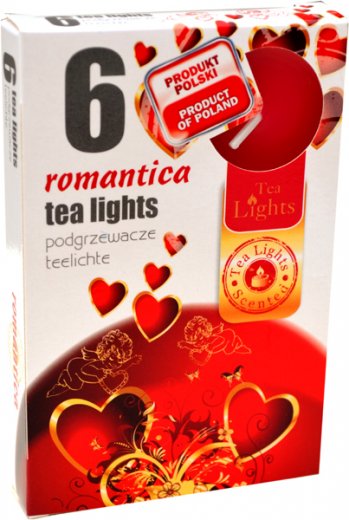 

Świeca Tea Lights Zapachowa 6 sztuk Romantic