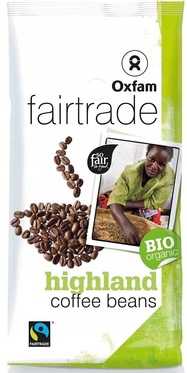 Levně Káva Zrnková Arabica Vysokohorská Fair Trade Bio 250 g Oxfam