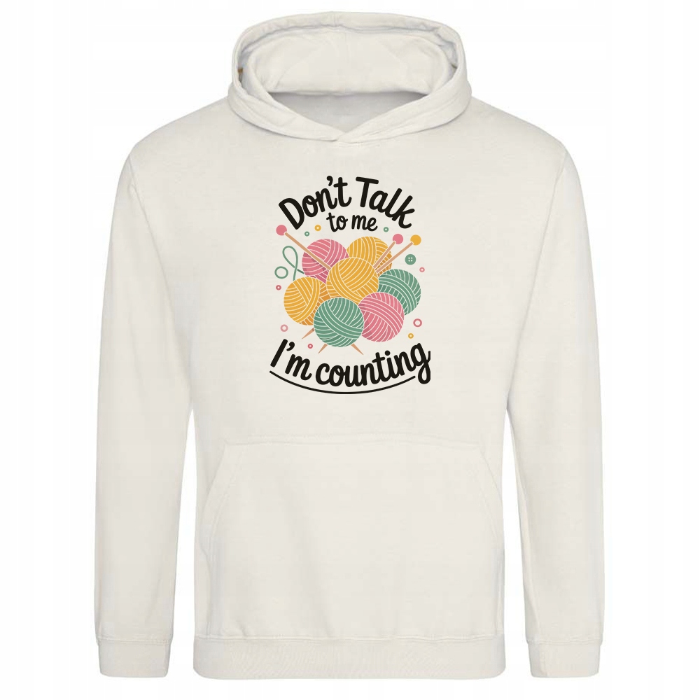 Mikina S Kapucí Vanilková Don't Talk To Me pro dívku Styl Dárek M