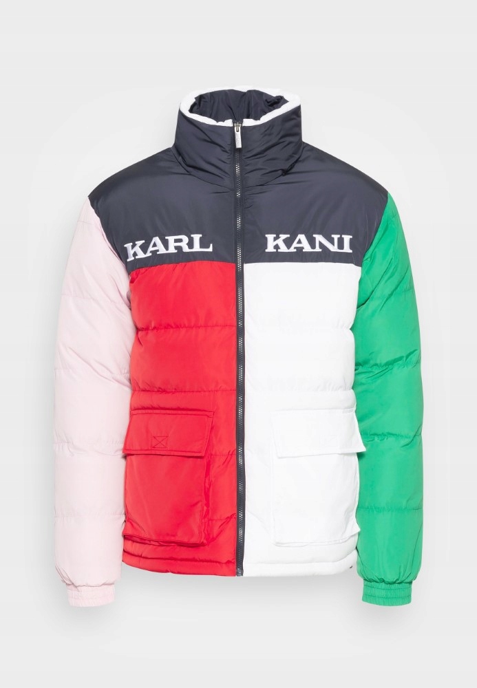 Pánská péřová bunda Karl Kani bez kapuce , zimní, velikost Xs