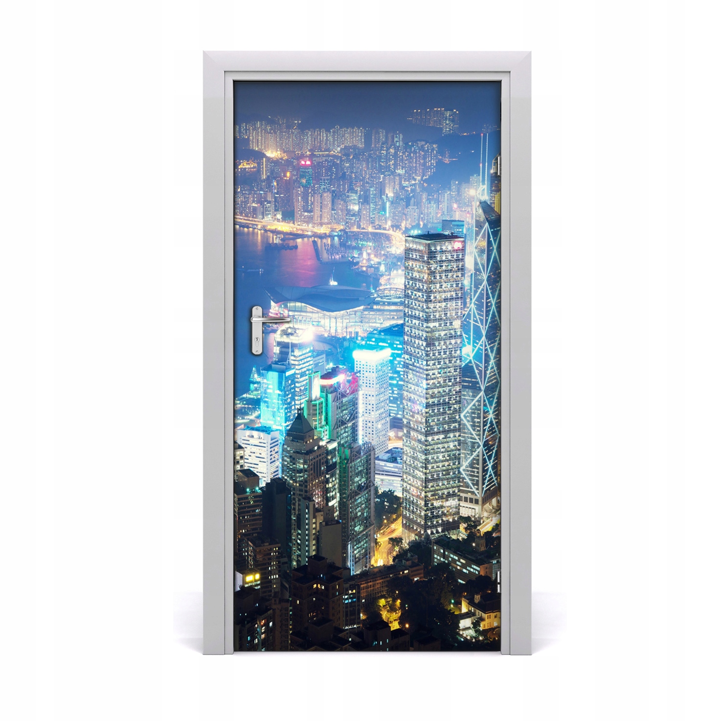 

Fototapeta samoprzylepna na drzwi Hong kong nocą