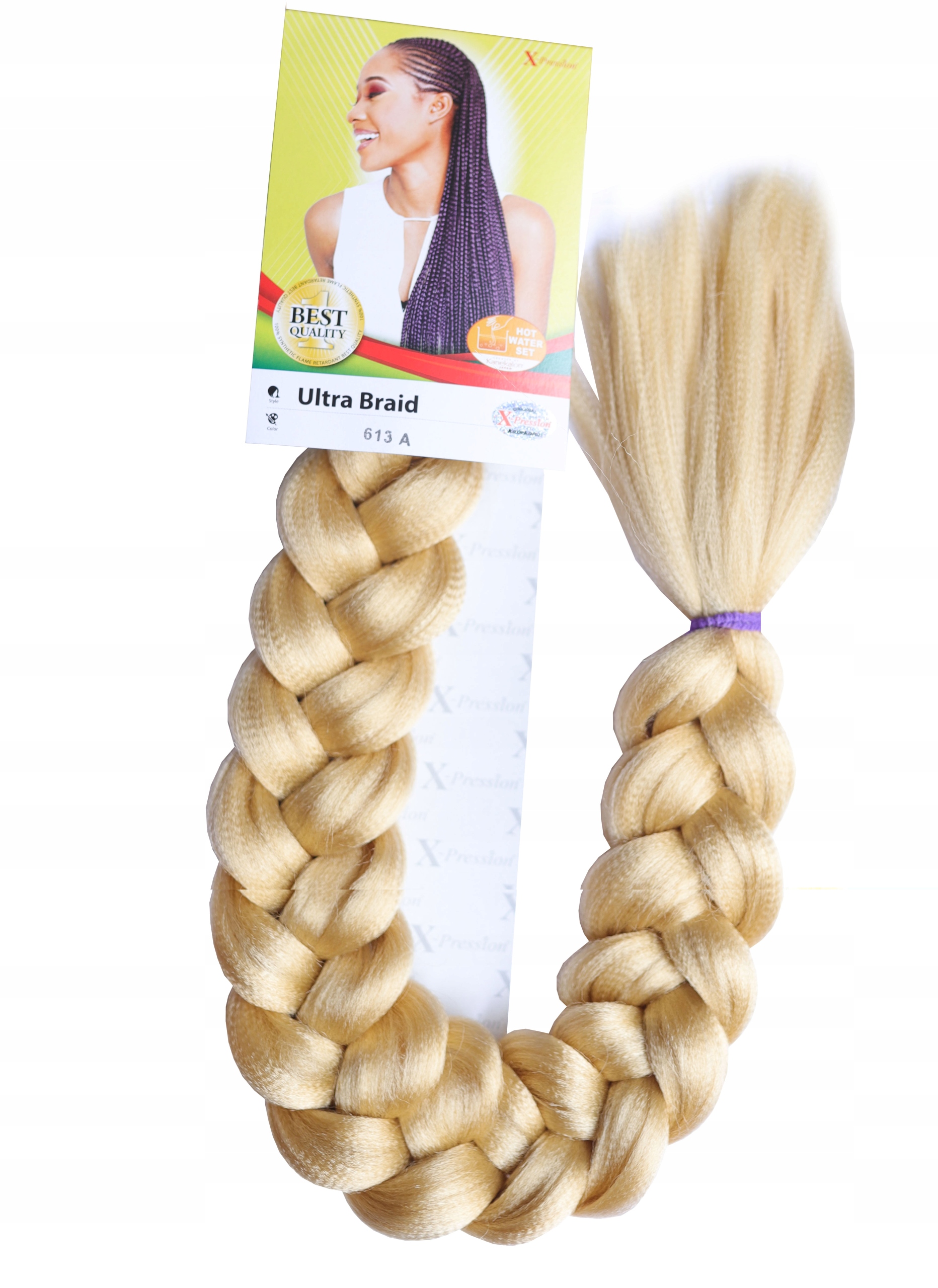 

Włosy syntetyczne X-pression 200cm 165g Blond 613a