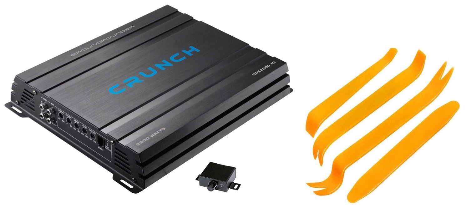Crunch GPX2200.1D Zosilňovač do auta Mono diaľkové ovládanie kľúče na čalúnenie