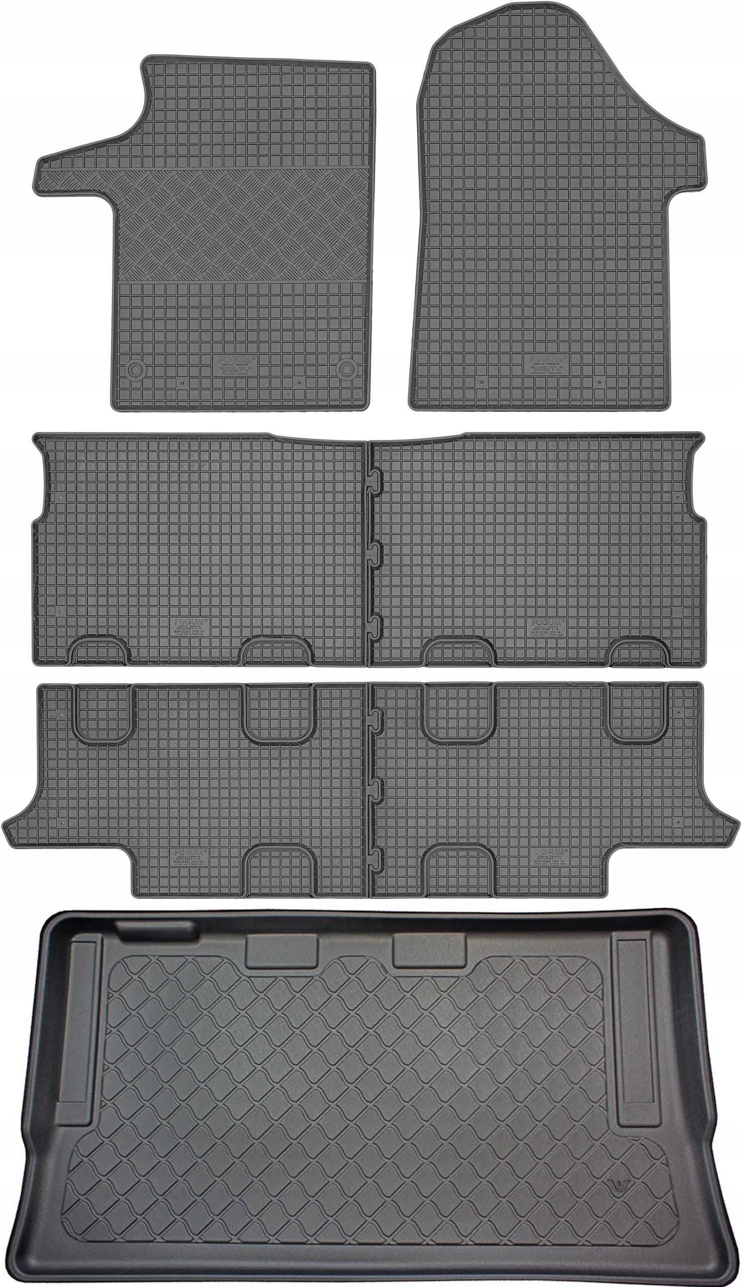 Mercedes V-Klasa W447 Van 2014 Koberce rohože