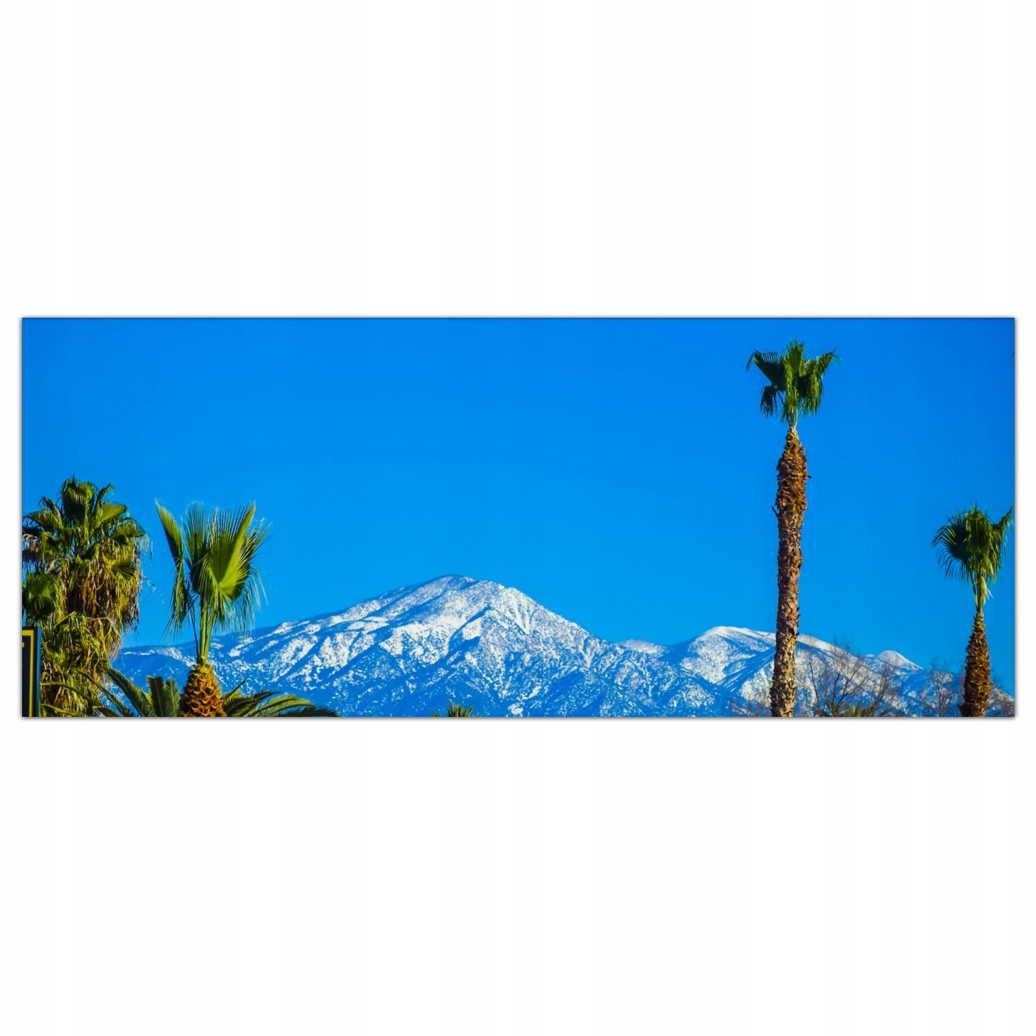 Los Angeles Sníh 125x50 Skleněný panel do kuchyně