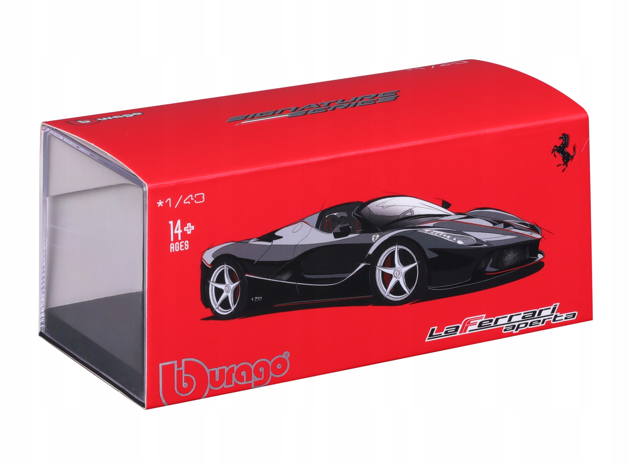 LaFerrari Aperta 1:43 Bburago SIGNATURE 18-36907 CZARNY MODEL SAMOCHODU Stan opakowania oryginalne