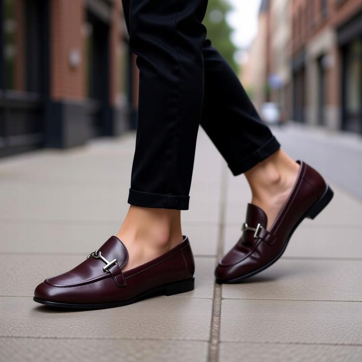 Mokasíny dámské kožené polobotky Vínové Marco Tozzi Feel Me 24246