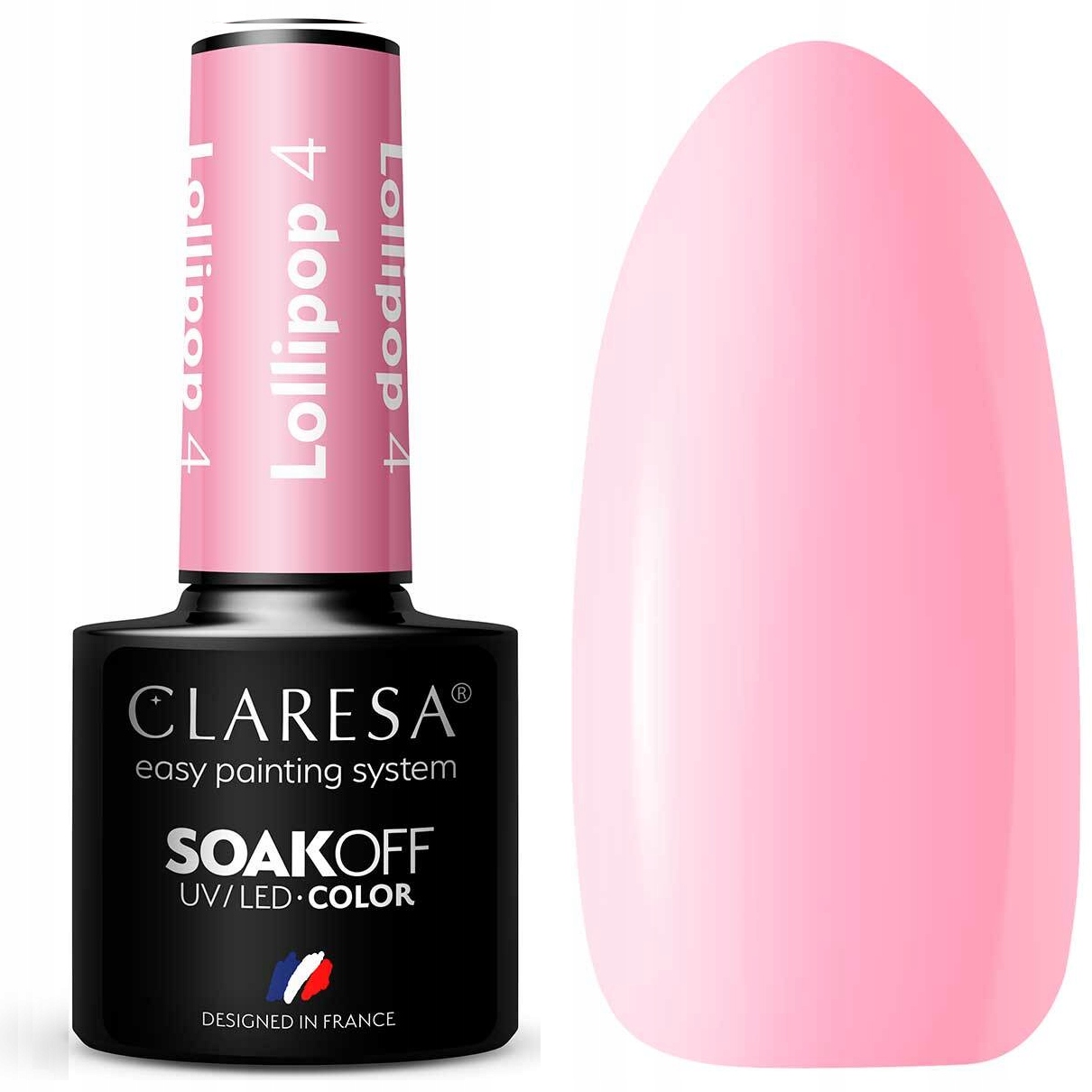 Claresa Lakier Hybrydowy do paznokci LOLLIPOP 4 różowy
