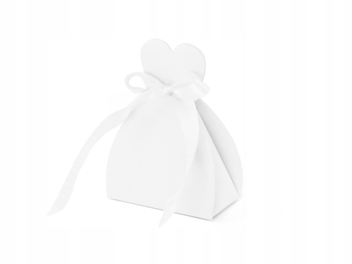 

Pudełeczka dla gości weselnych sukienka 10szt Ślub