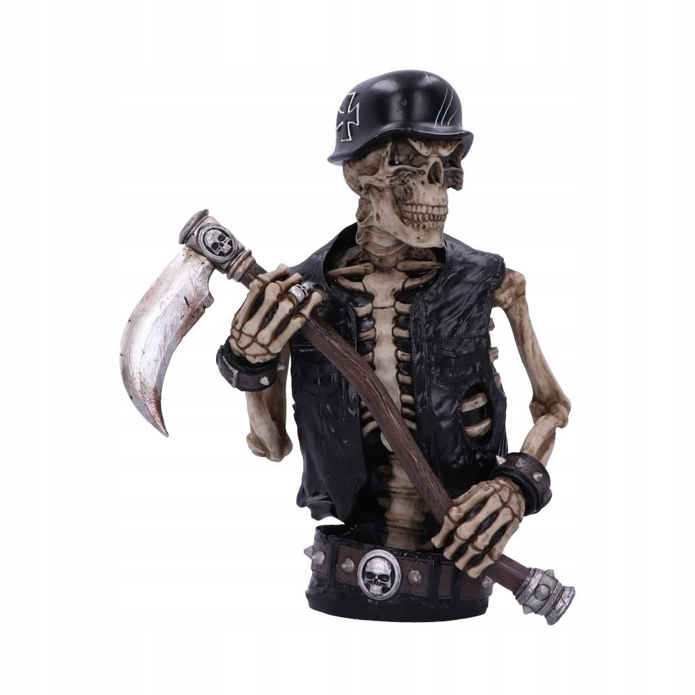Ride Out Of Hell Biker Skeleton Bust – figúrka Originál z Anglicka