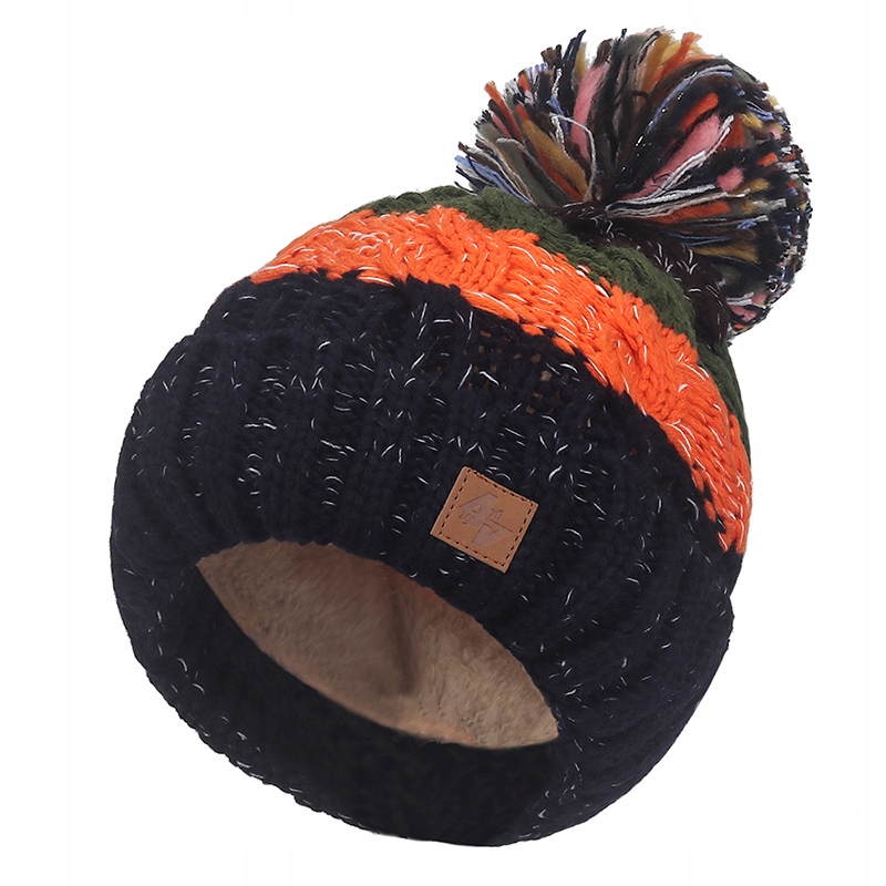

Zimowa Czapka Ciepła Pompon Podszewka Polar Dizzy