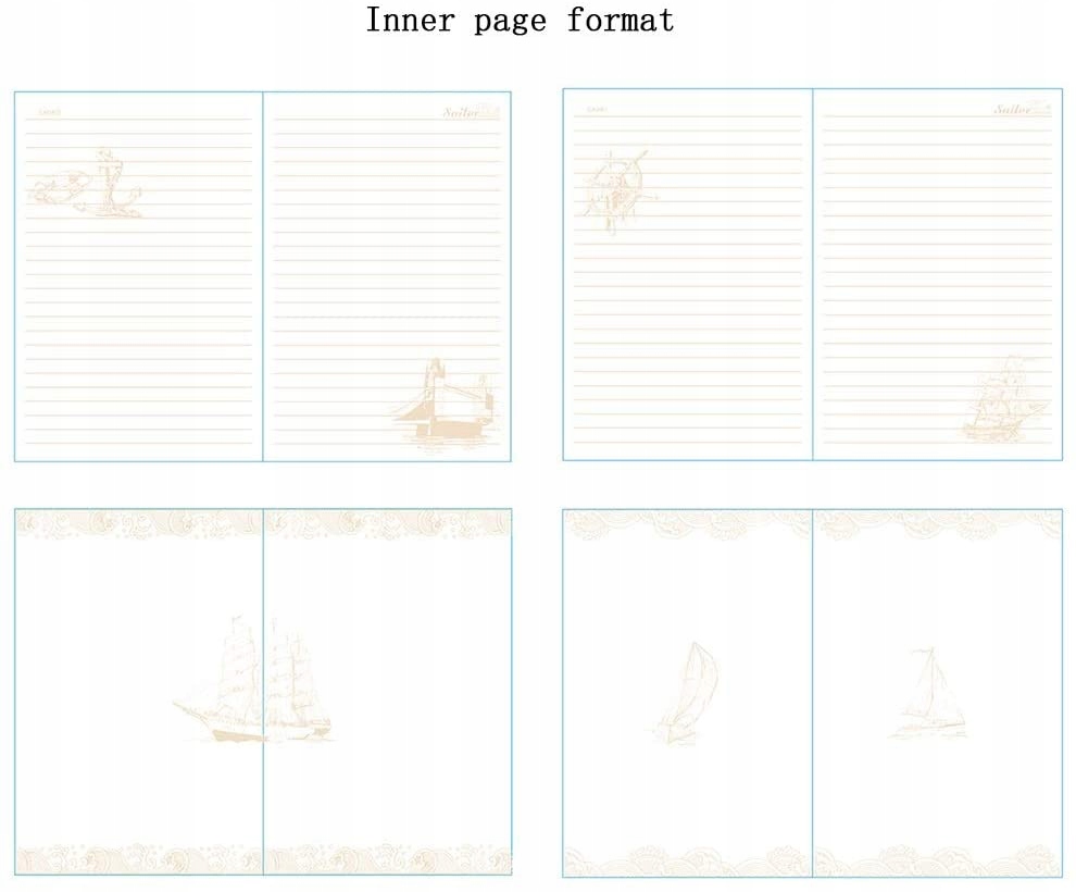 Adresownik B6 MOHOO odcienie brązu i beżu Kolor dominujący odcienie brązu i beżu