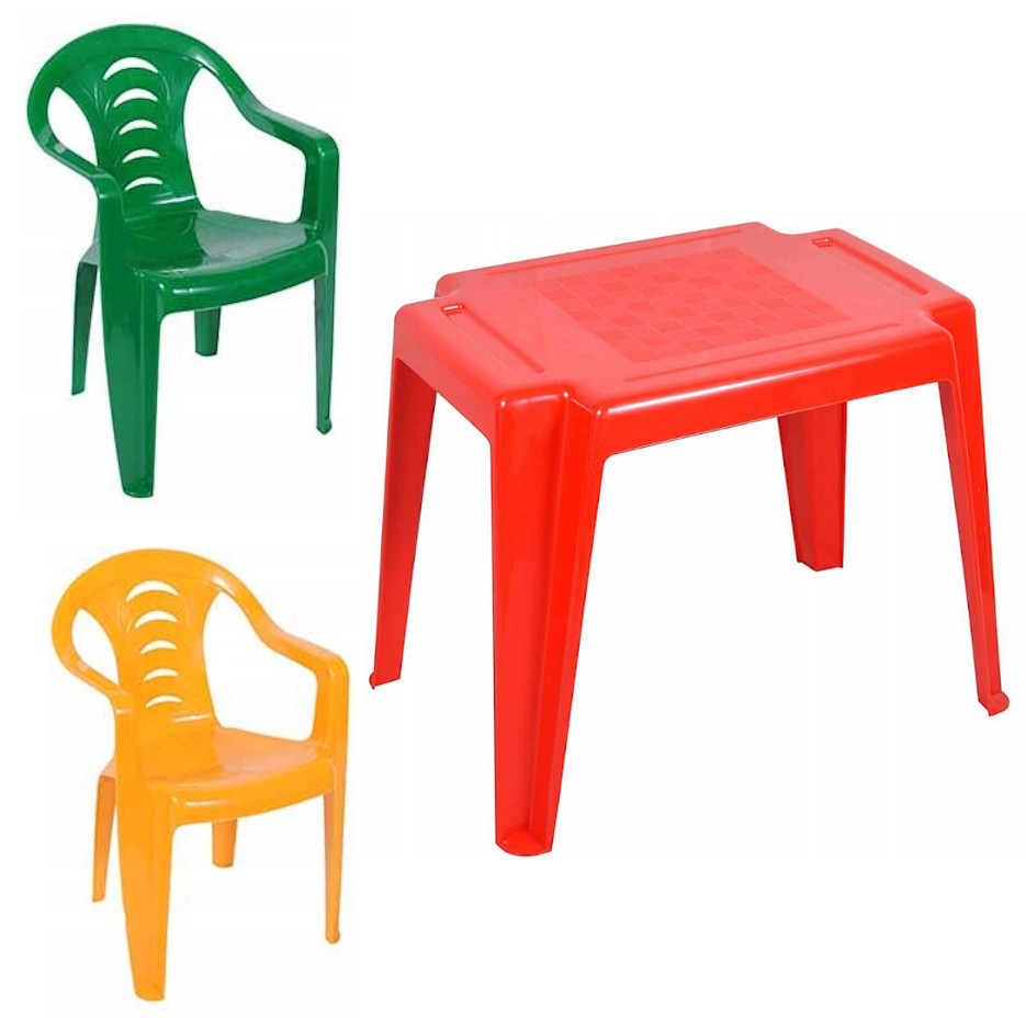 ZESTAW STÓŁ STOLIK + 2 KRZESEŁKA RÓŻNE KOLORY Płeć chłopcy dziewczynki