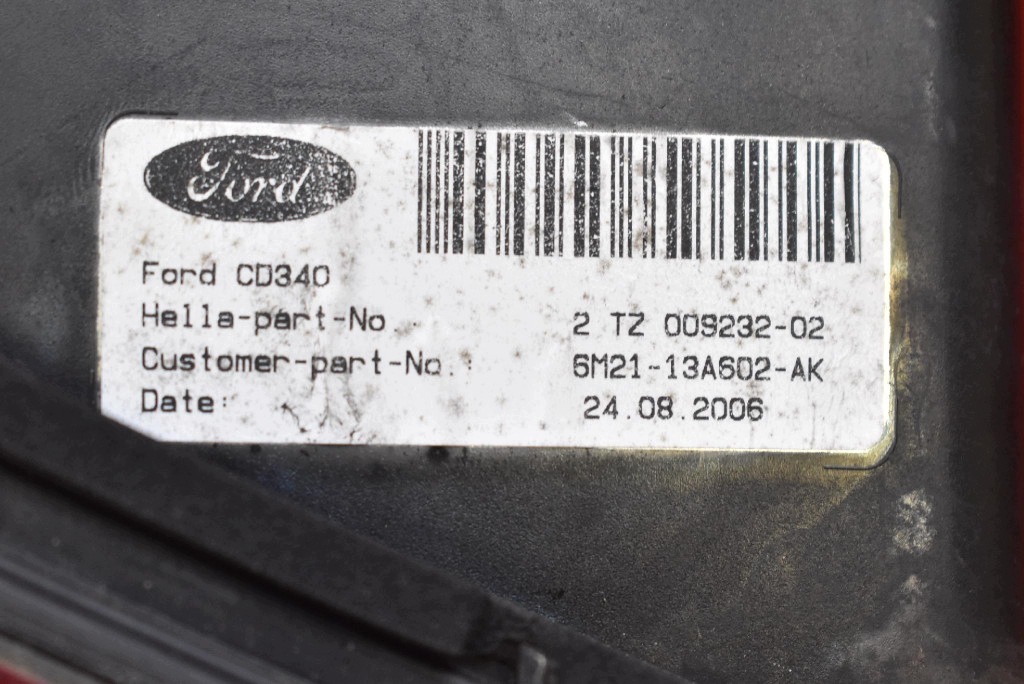 light right rear part rear 6M21-13A602-AK FORD S-MAX MK1 06-10