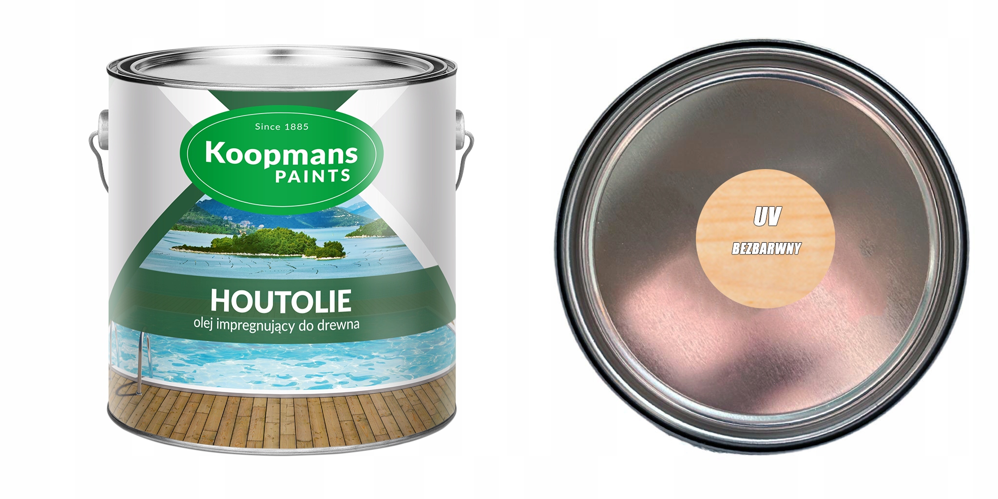 OLEJ KOOPMANS HOUTOLIE BEZBARWNY UV 5L Zastosowanie inne Meble ogrodowe Tarasy drewniane