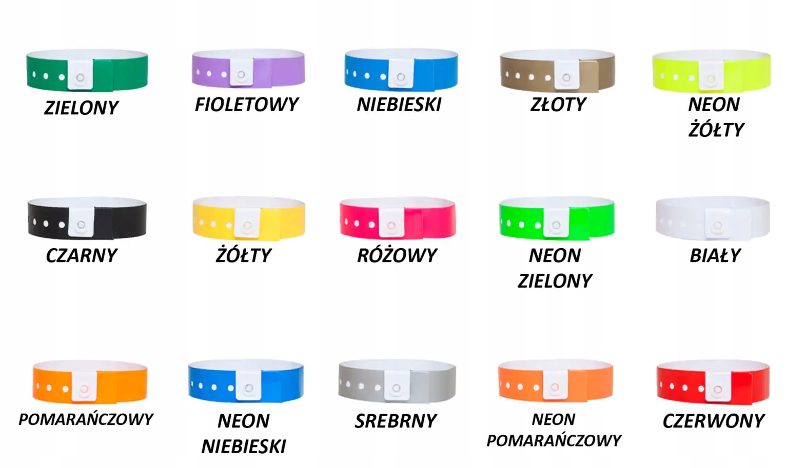 OPASKI NA RĘKĘ WINYLOWE 3-WARSTWOWE 19mm - 50 szt. Długość 25 cm