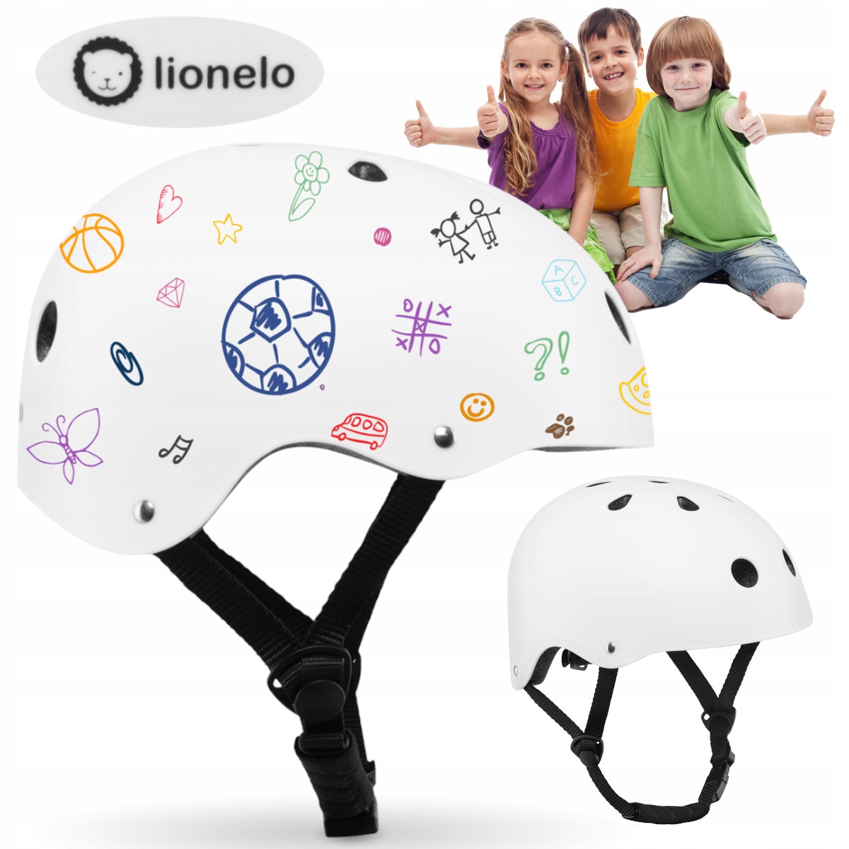 

Kask dziecięcy ochronny Rower Hulajnoga Lionelo