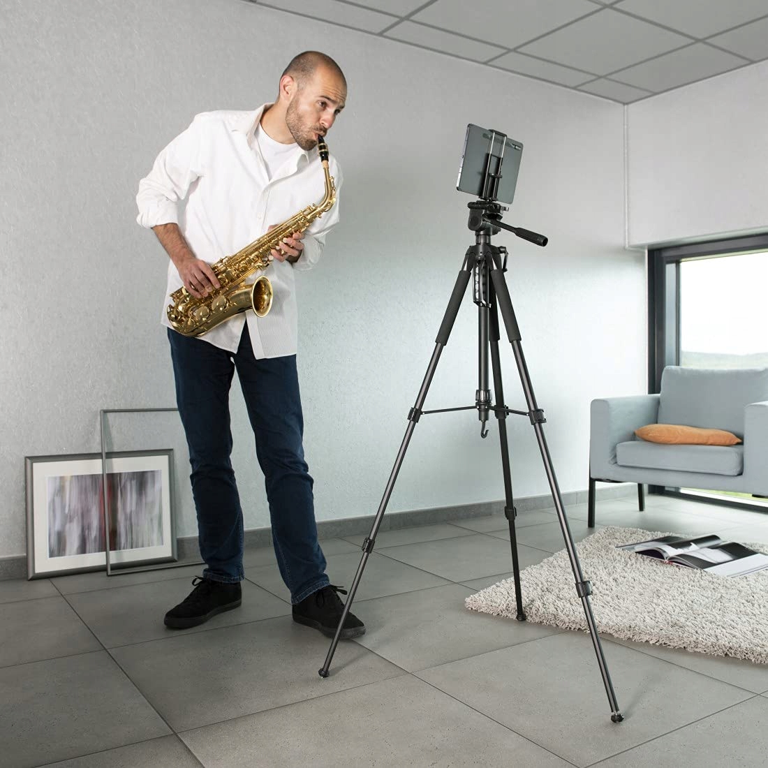 HAMA Statyw Kamera Akcja 170cm Z Uchwytami Na Telefon I Tablet — miniatura 6