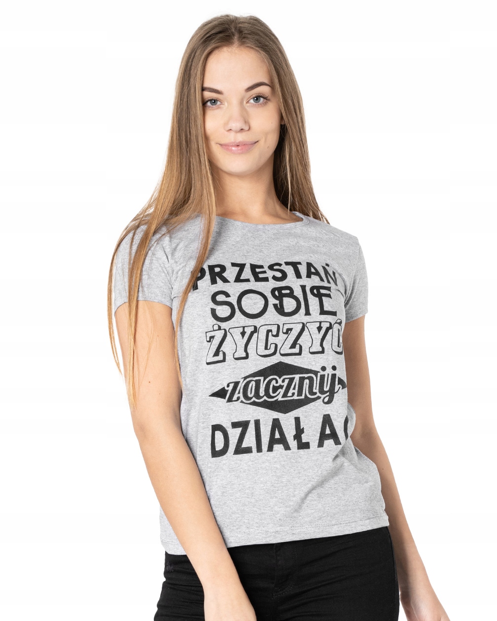 

Koszulka Tshirt Bluzka Damska Podkoszulek 556-3 L
