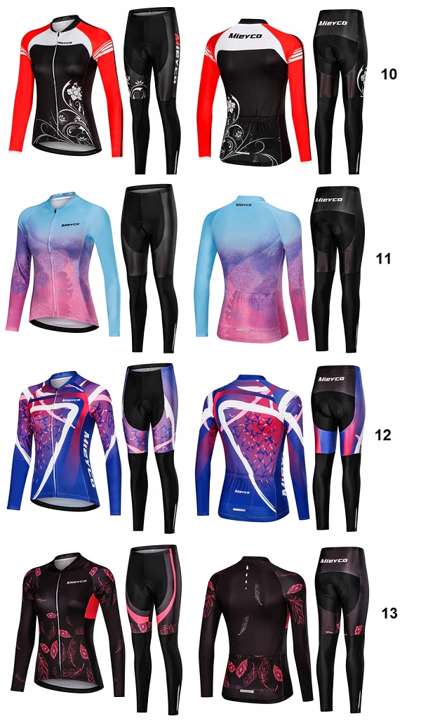 DAMSKI STRÓJ NA ROWER DŁUGI RĘKAW ŻEL Model TaoPro-TaoguoShop-MT-YH-SKU132696