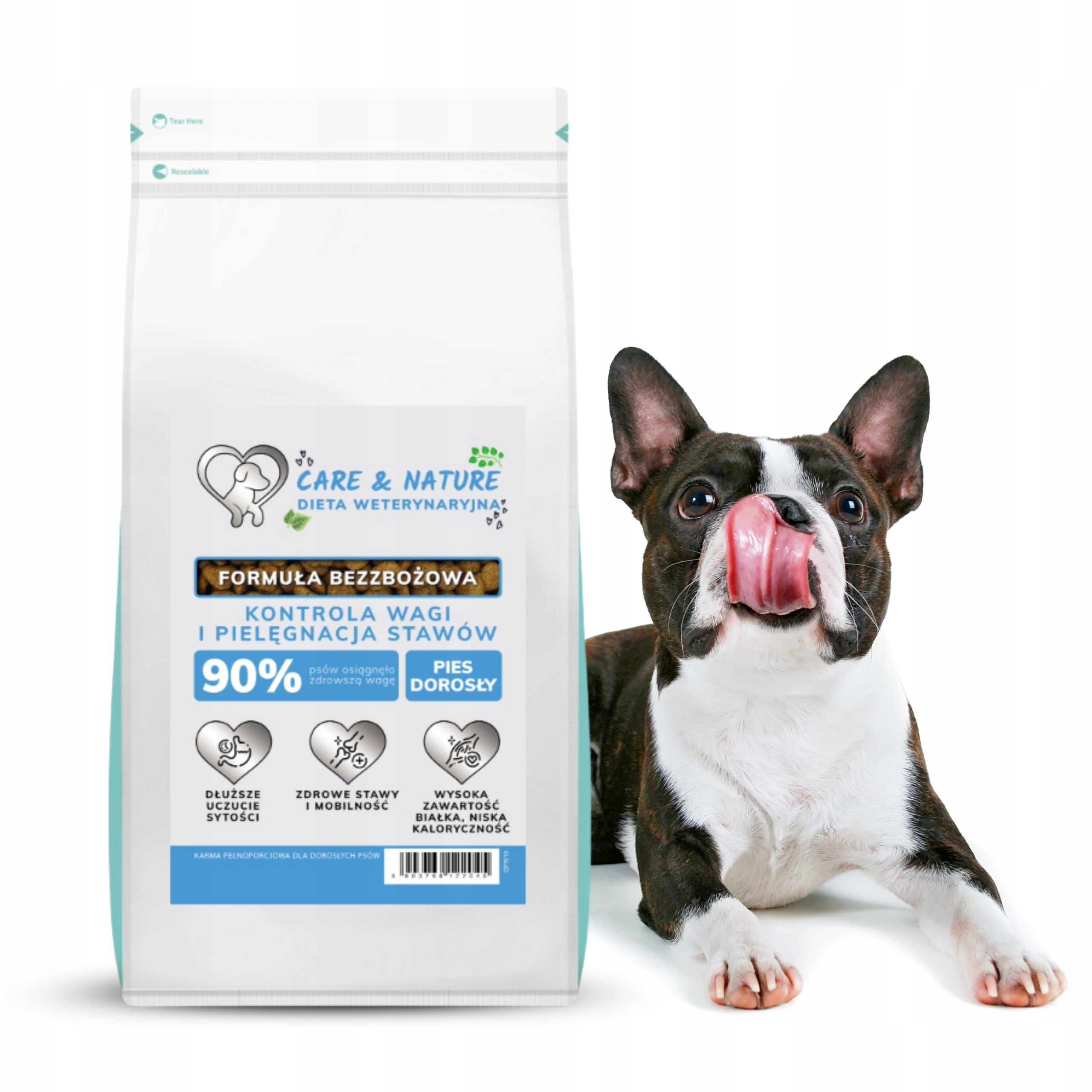 Levně Suché Krmivo pro psy Care and Nature Dieta Kontrola hmotnosti 1,5 kg