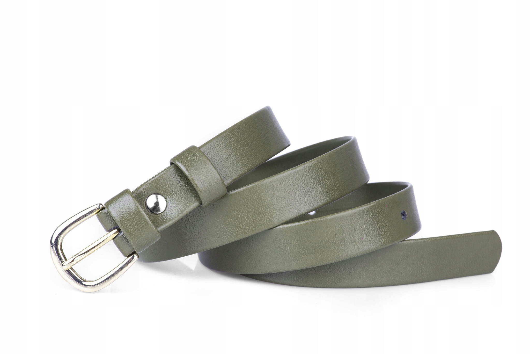 

Pasek damski klasyczny khaki mat 2 cm
