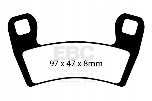 Brzdové doštičky Ebc FA657R (súprava na 1 kotúč)