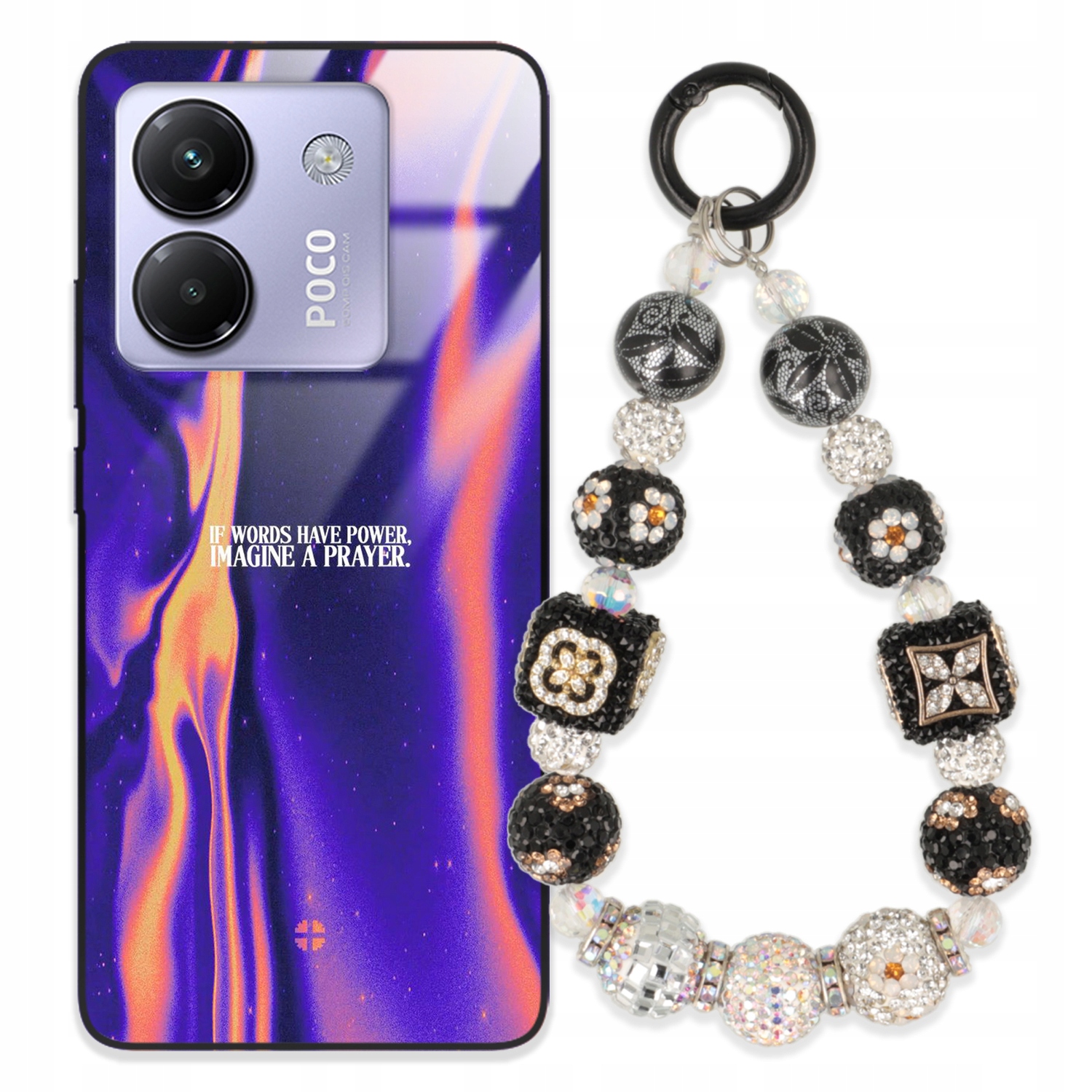 Puzdro Pre Xiaomi Poco M7 Pro 5G Glass Kľúčenka Štýlové Prémiové Puzdro