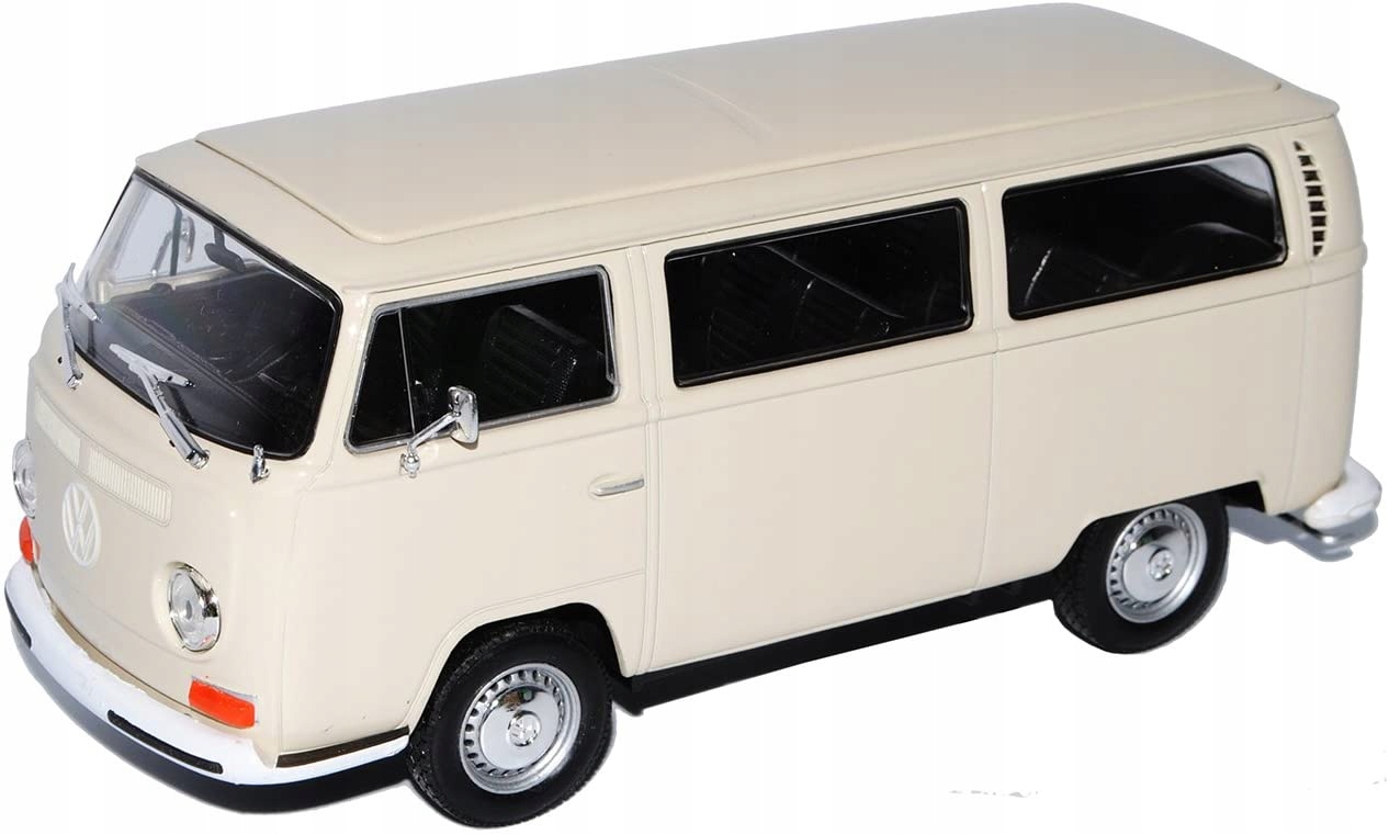 1:24 Kovový Model Welly 1972 Volkswagen Bus T2